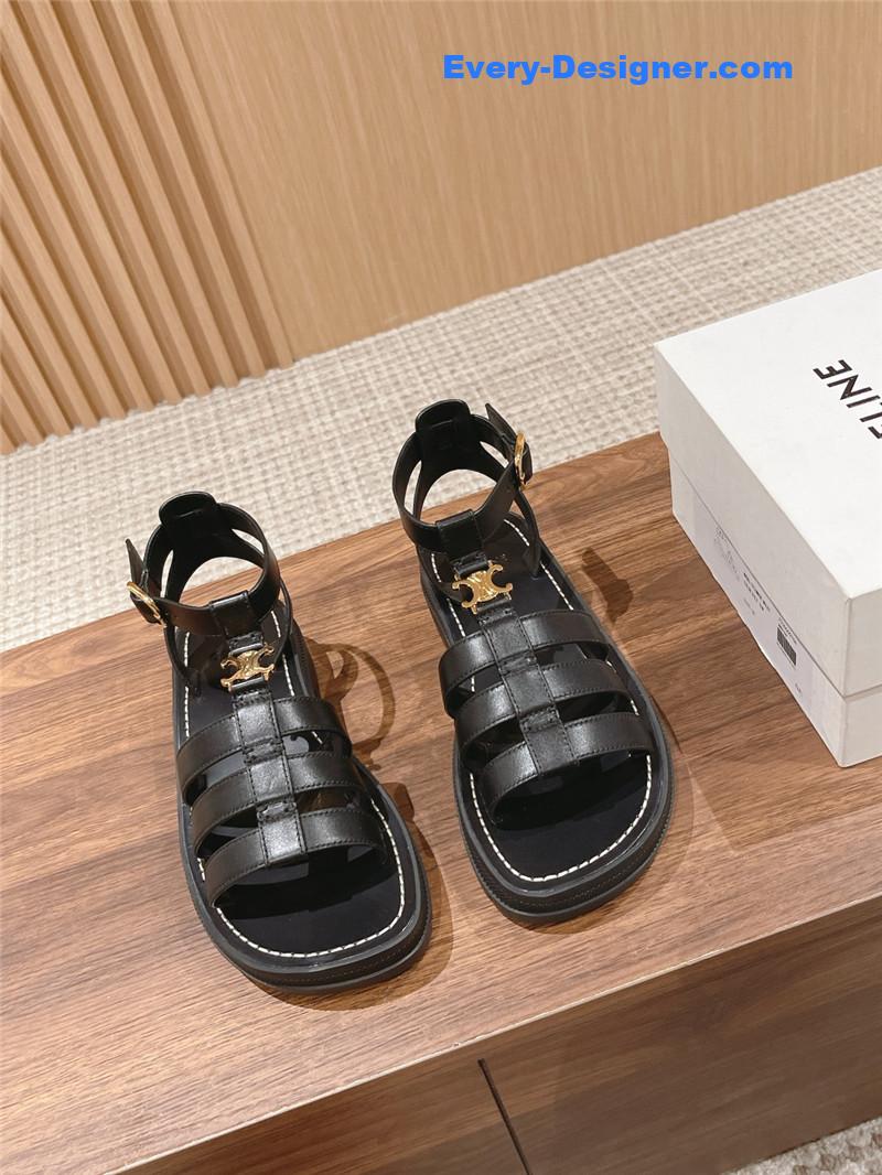 Ce1i*e arc de triomphe vintage roman platform sandals