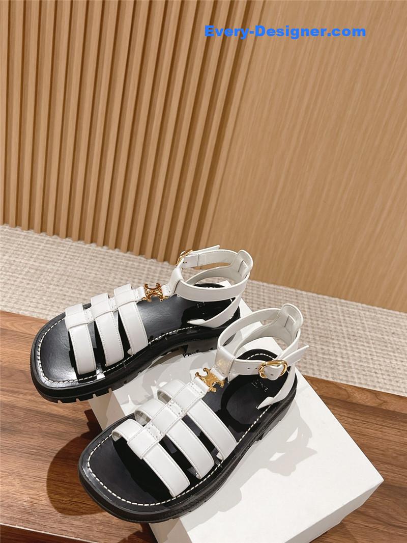 Ce1i*e arc de triomphe vintage roman platform sandals