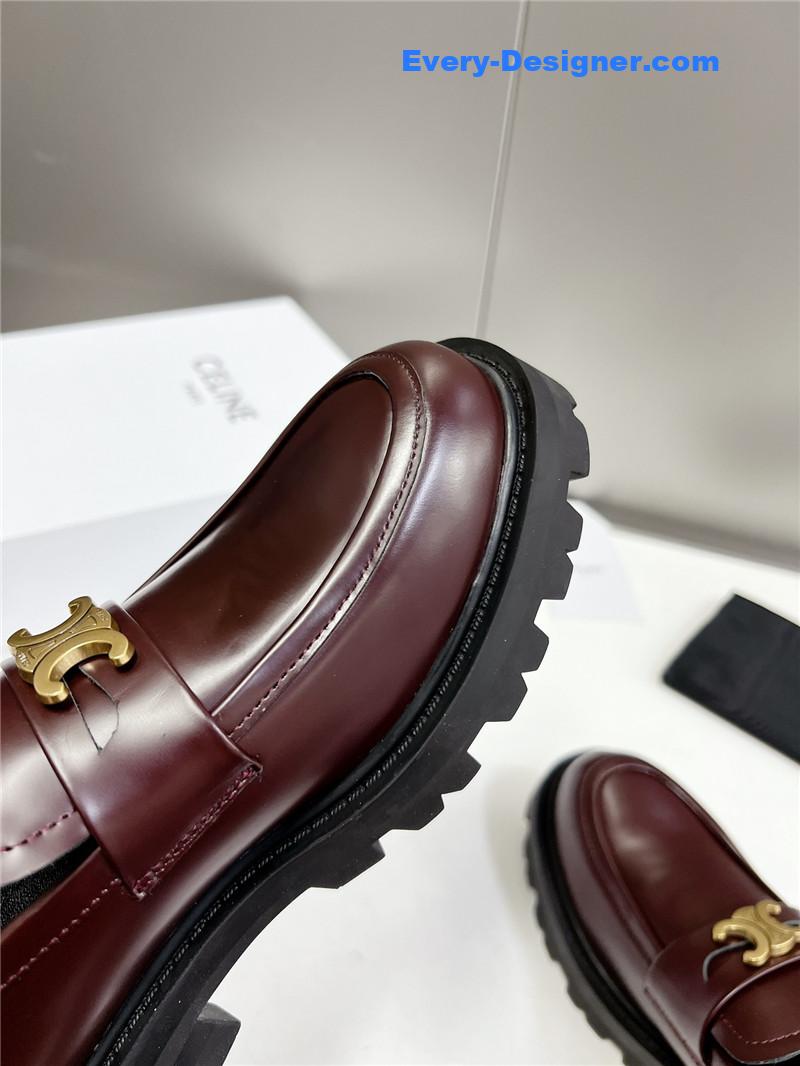 Ce1i*e spring and summer triumphal arch loafers