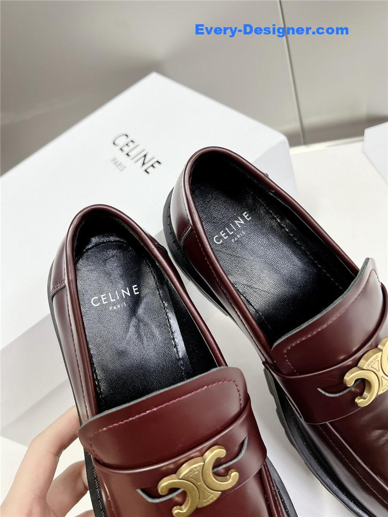 Ce1i*e spring and summer triumphal arch loafers