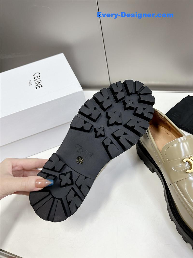 Ce1i*e spring and summer triumphal arch loafers