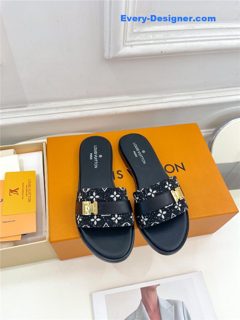 l0vis Vvtt0n lv metal buckle slippers