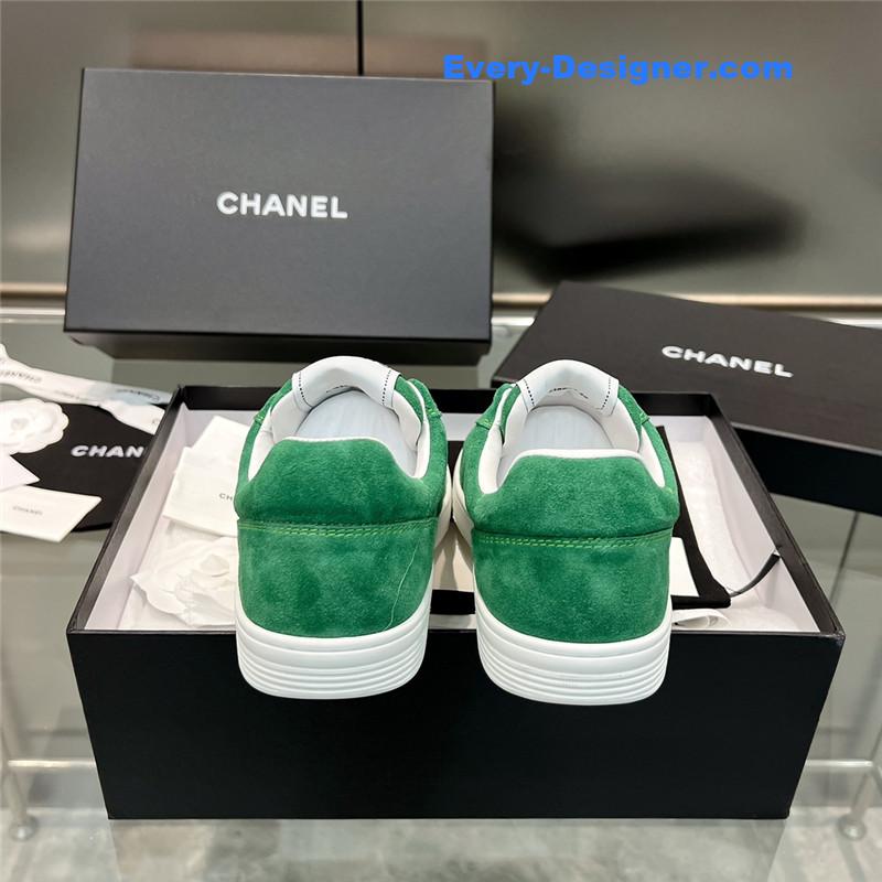 Ch**el new full leather panda color casual sneakers