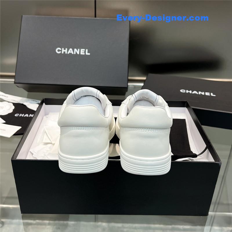 Ch**el new full leather panda color casual sneakers