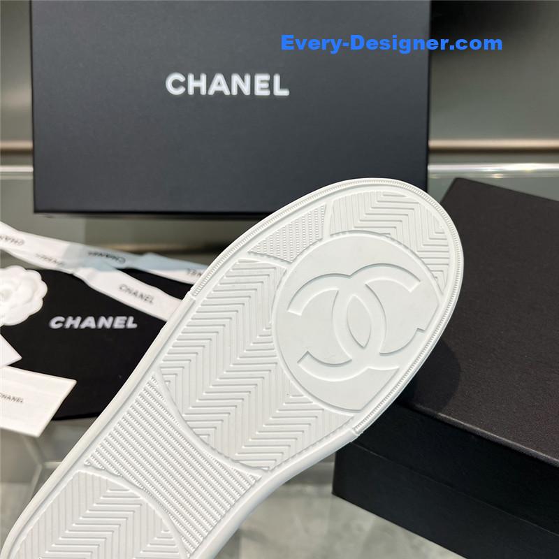 Ch**el new full leather panda color casual sneakers