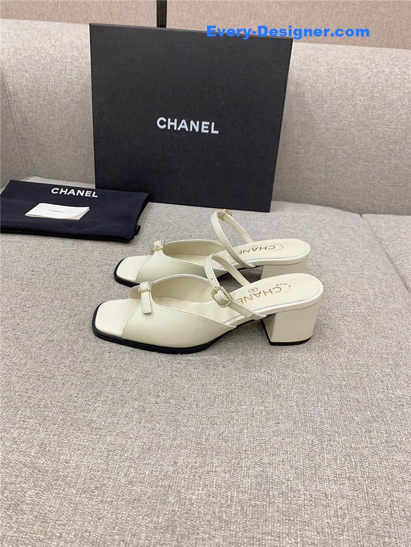 CC summer new high heel slippers