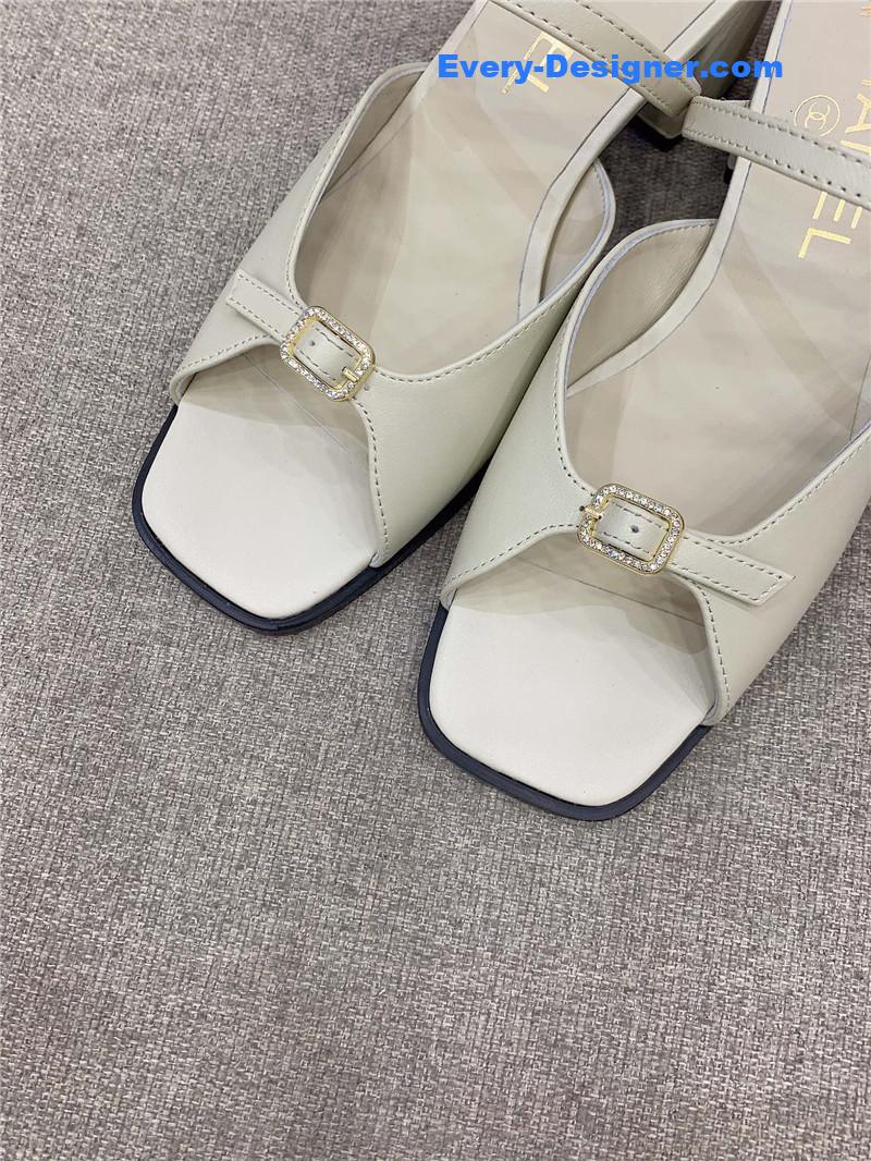 CC summer new high heel slippers