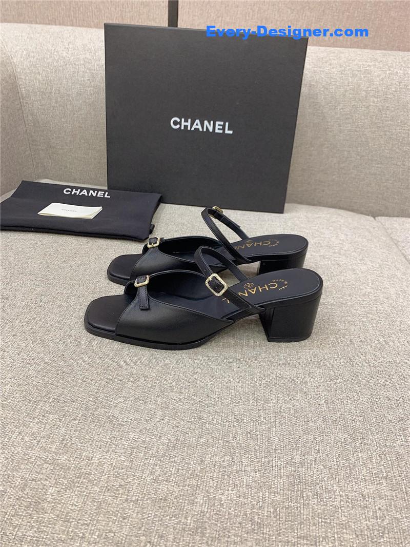 CC summer new high heel slippers