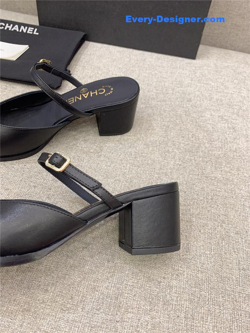 CC summer new high heel slippers