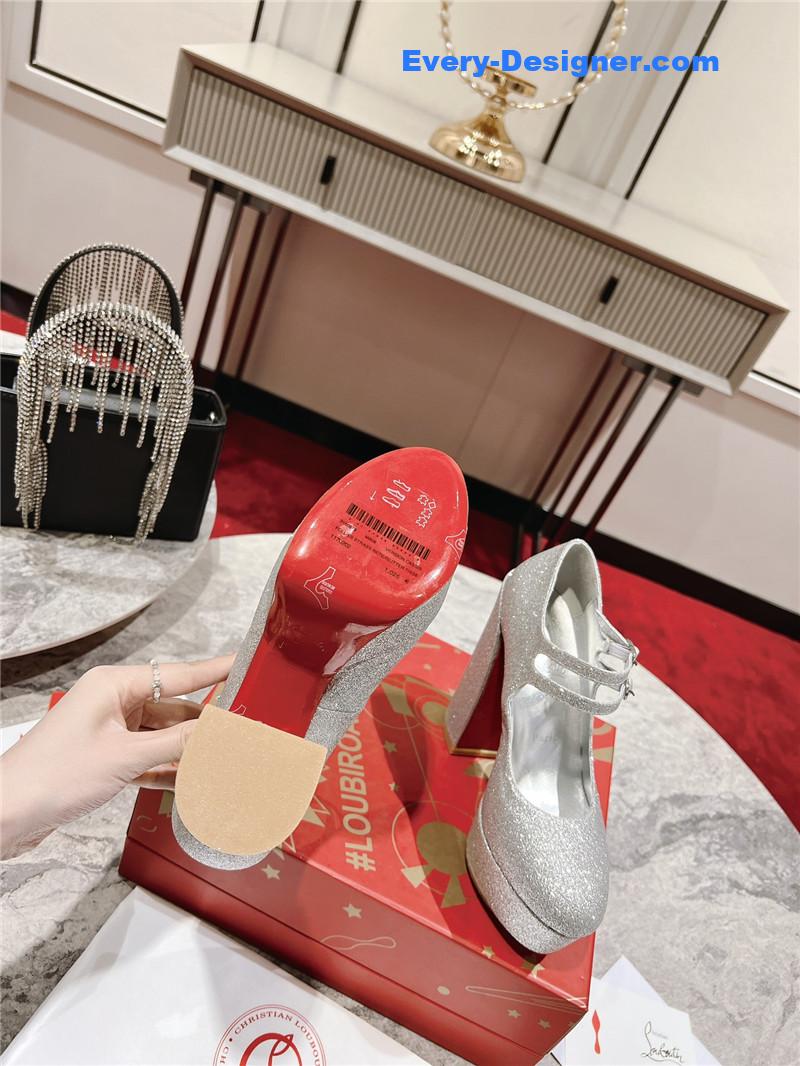 Chr1st1an louboutin big water platform mary jane sandals