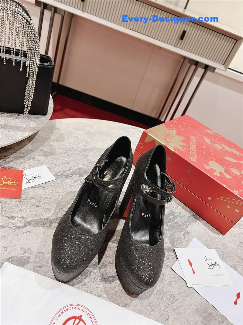 Chr1st1an louboutin big water platform mary jane sandals