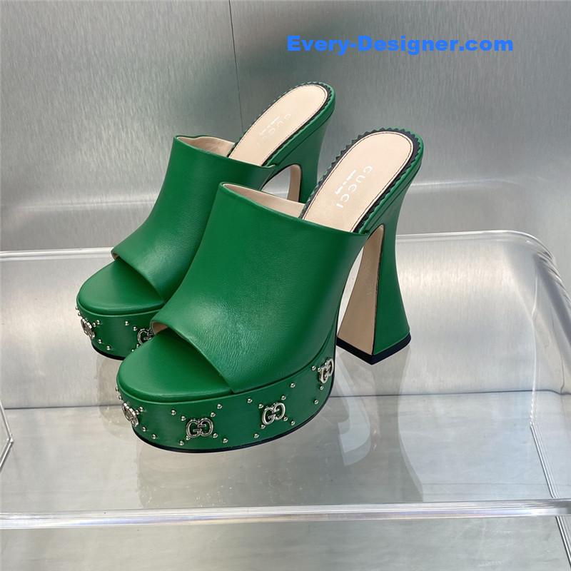 Gvc*1 high heel round toe candy color women’s shoes