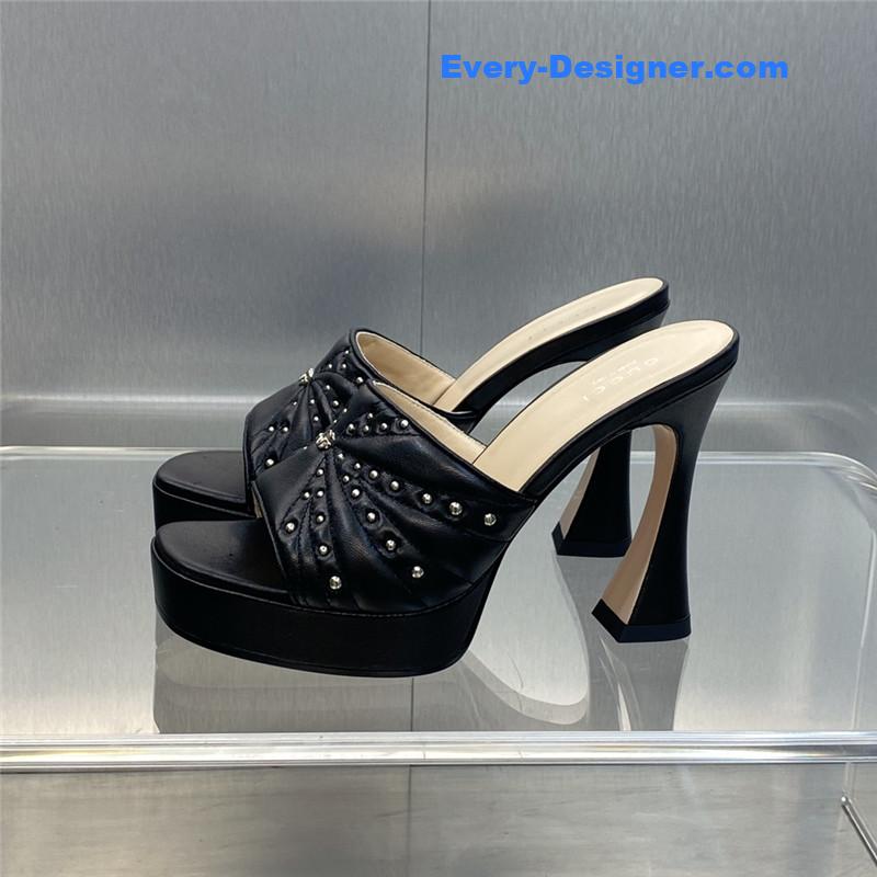 Gvc*1 high heel round toe candy color women’s shoes