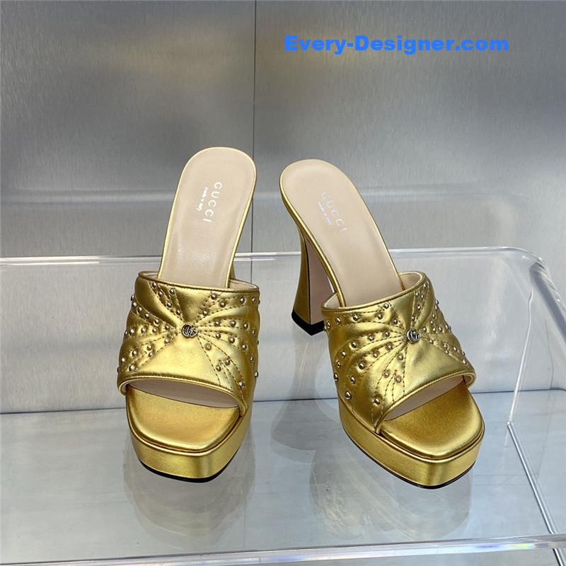 Gvc*1 high heel round toe candy color women’s shoes