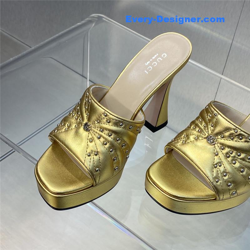 Gvc*1 high heel round toe candy color women’s shoes