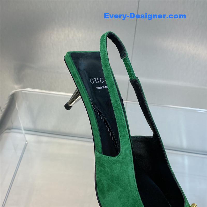 Gvc*1 mid heel candy color hardware buckle women’s shoes