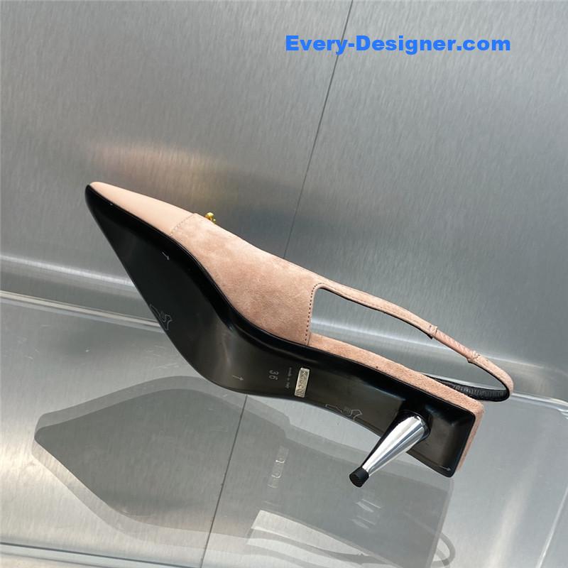 Gvc*1 mid heel candy color hardware buckle women’s shoes