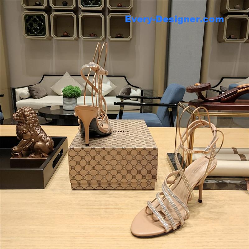 ba1en*iaga crystal hot D1am0nd strap sandals