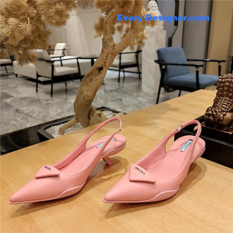 Pra*a kitten heel mules