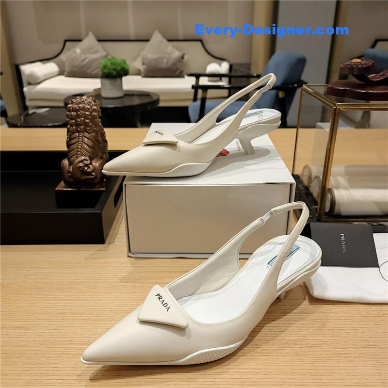 Pra*a kitten heel mules