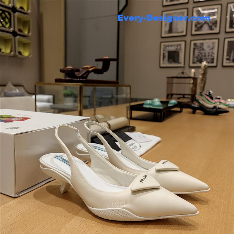 Pra*a kitten heel mules