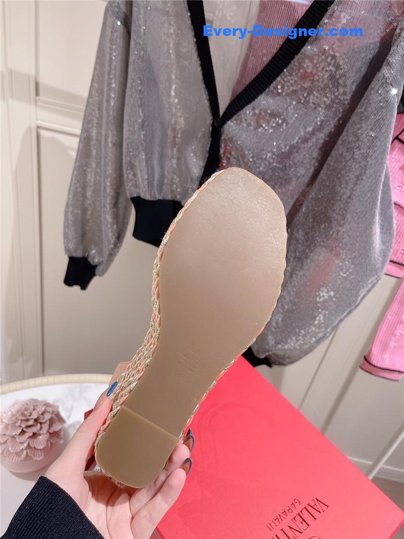 Va1e*ntin0 studded wedge sandals