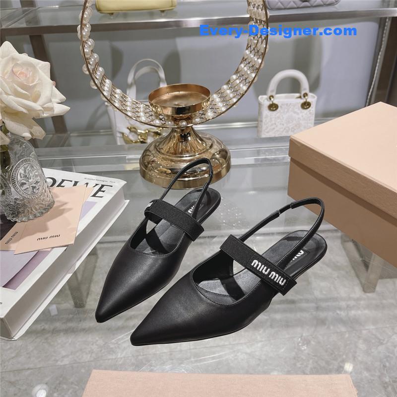 M1um1u new pointed toe sandals and high heels