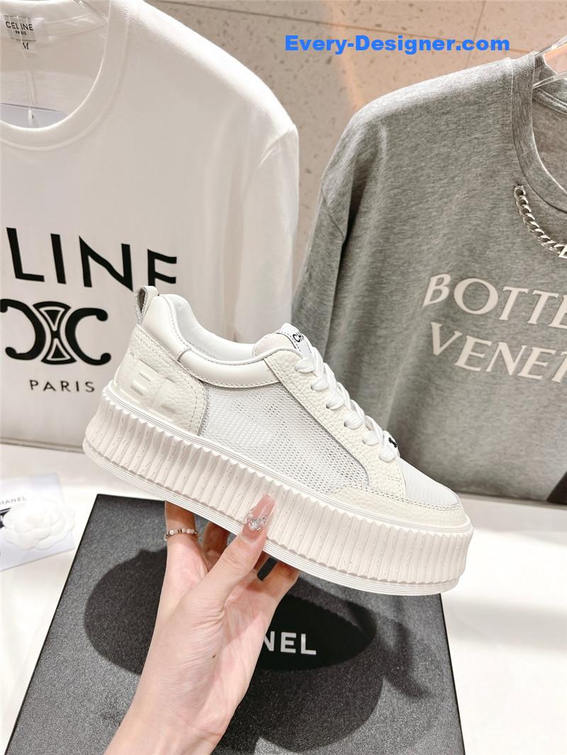 CC new grid fabric casual shoes