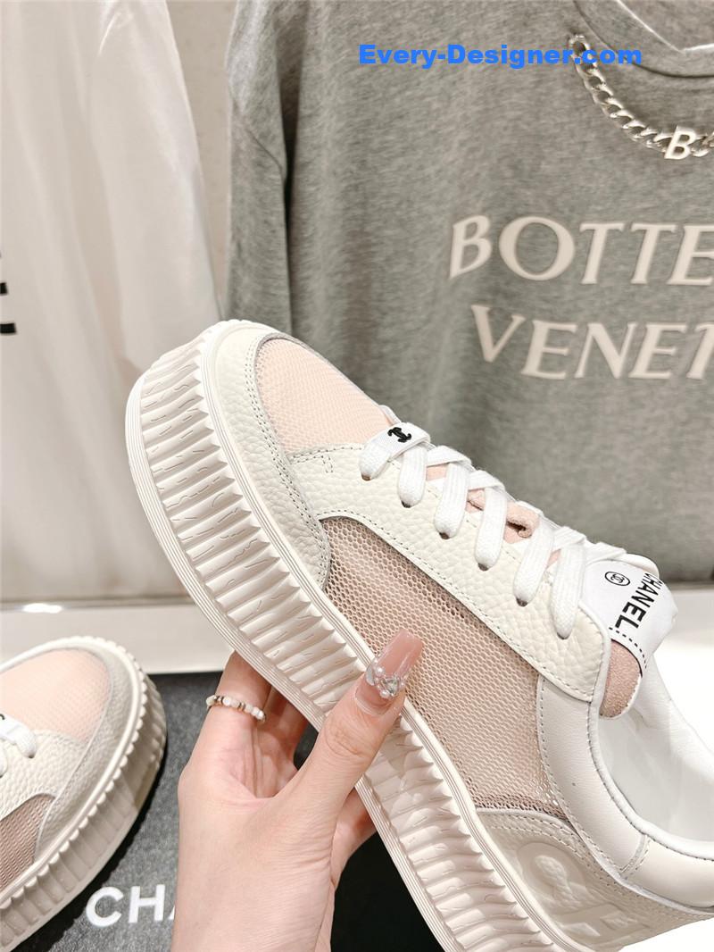 CC new grid fabric casual shoes