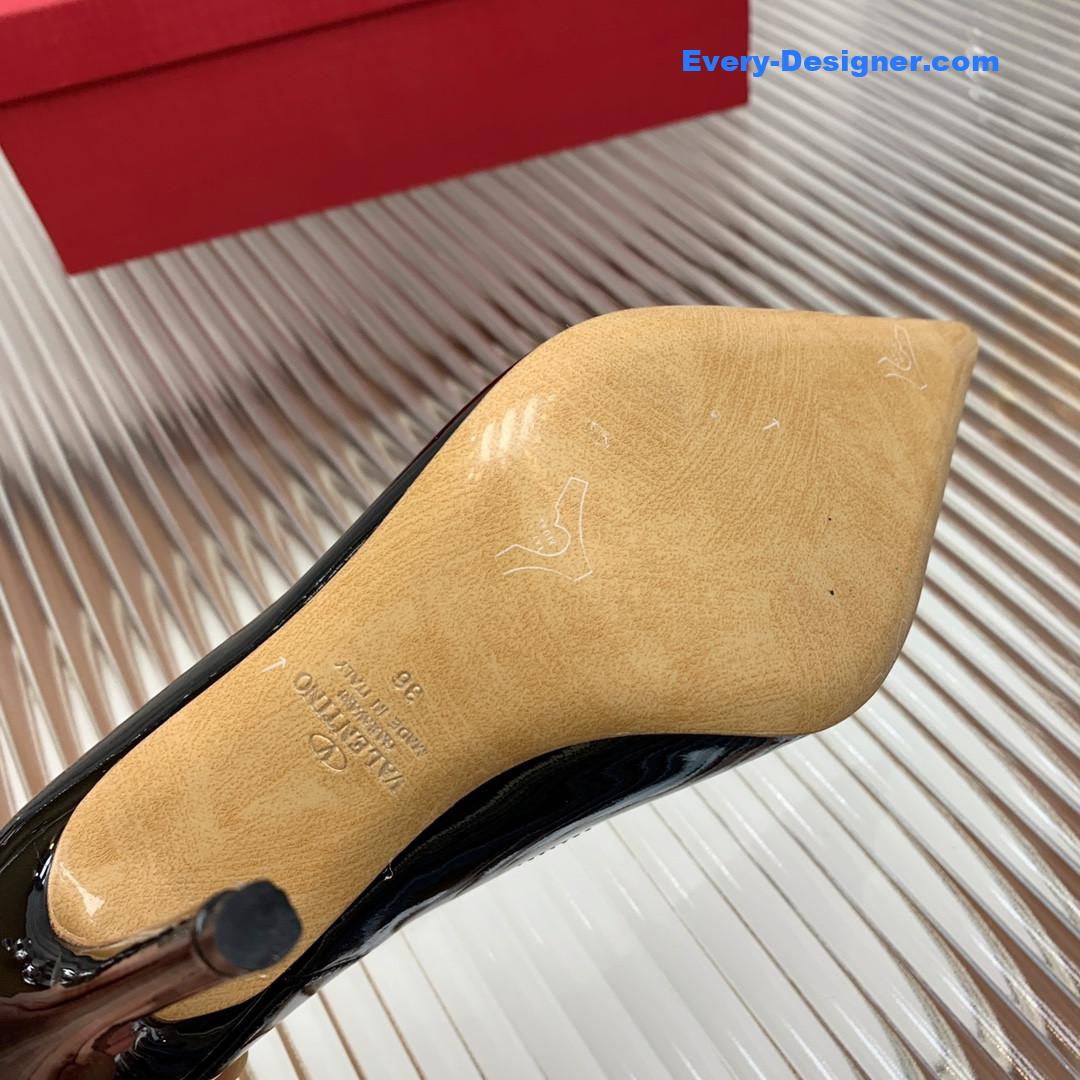 Va1e*ntin0 high heel pointed shoes