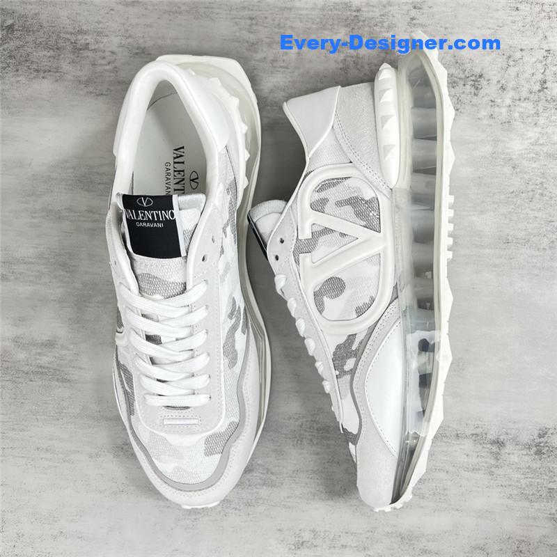 Va1e*ntin0 high satin canvas loafers