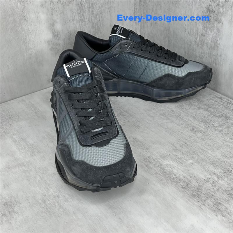 Va1e*ntin0 high satin canvas loafers