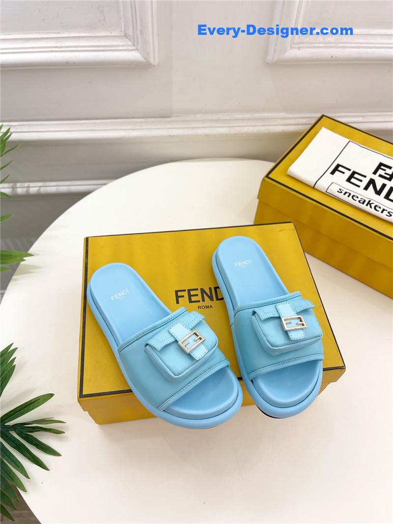 F**di pocket casual slippers