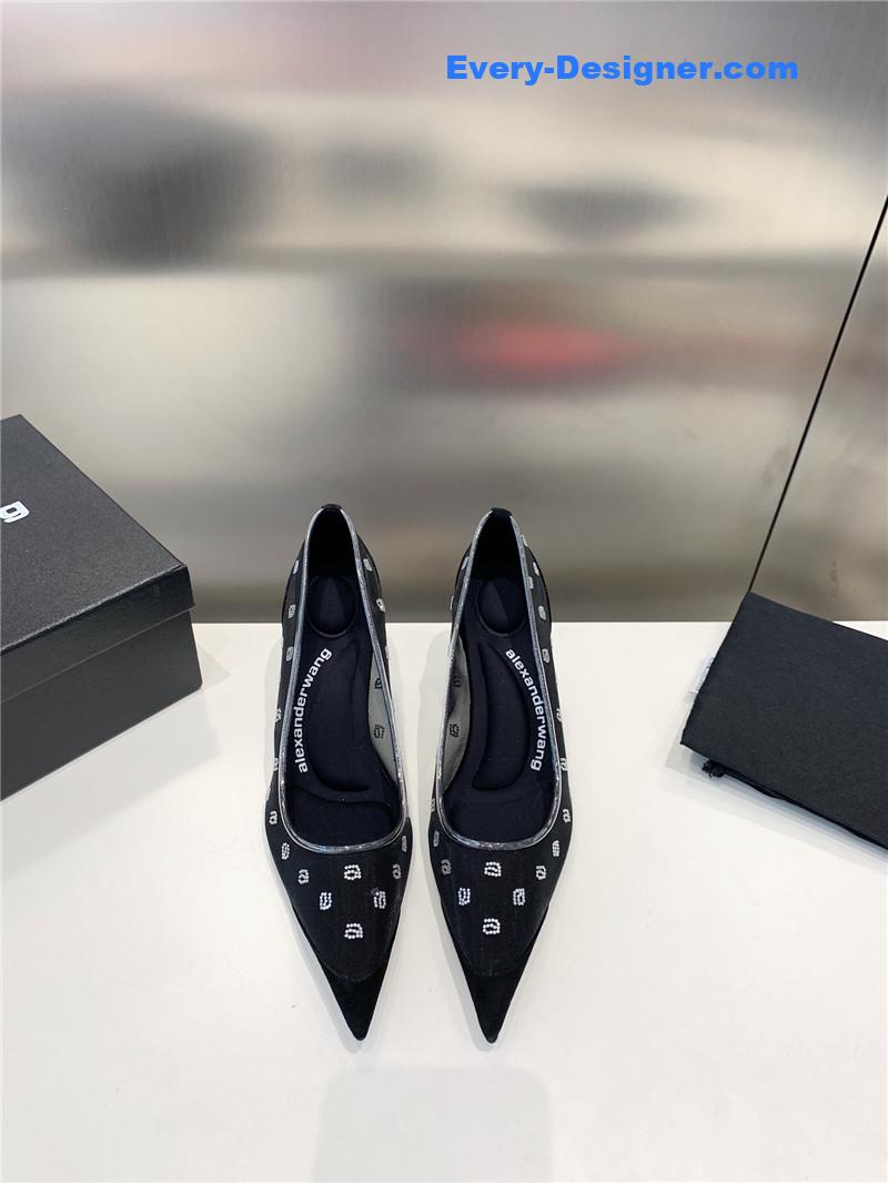 a1exa*der wang a-line D1am0nd pointed toe high heels