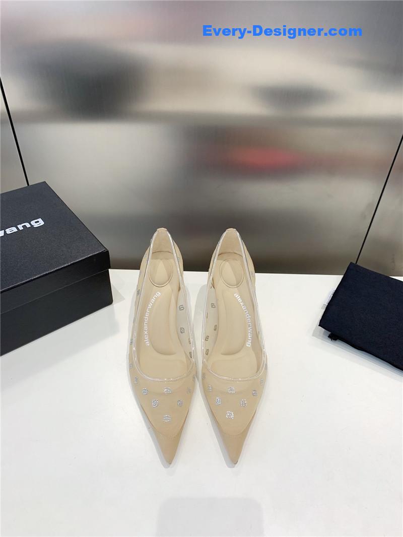 a1exa*der wang a-line D1am0nd pointed toe high heels