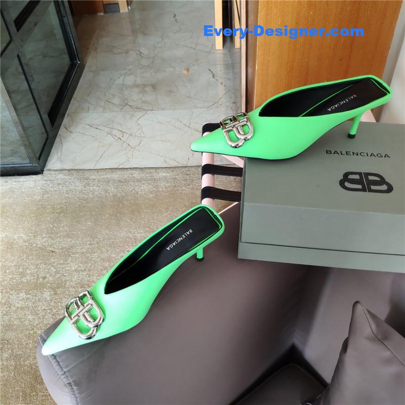 Ba1en*iaga new double b buckle muller slippers