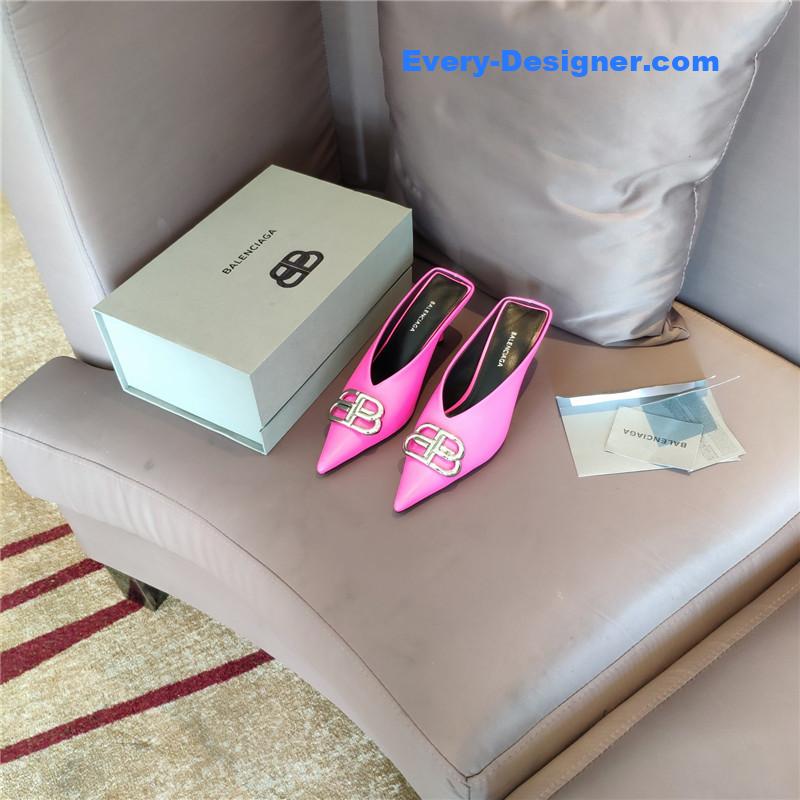 Ba1en*iaga new double b buckle muller slippers