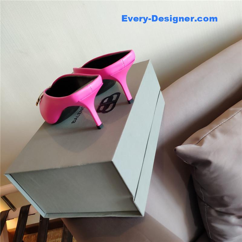 Ba1en*iaga new double b buckle muller slippers
