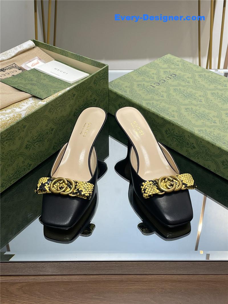 Gvc*1 early autumn cat heel muller slippers