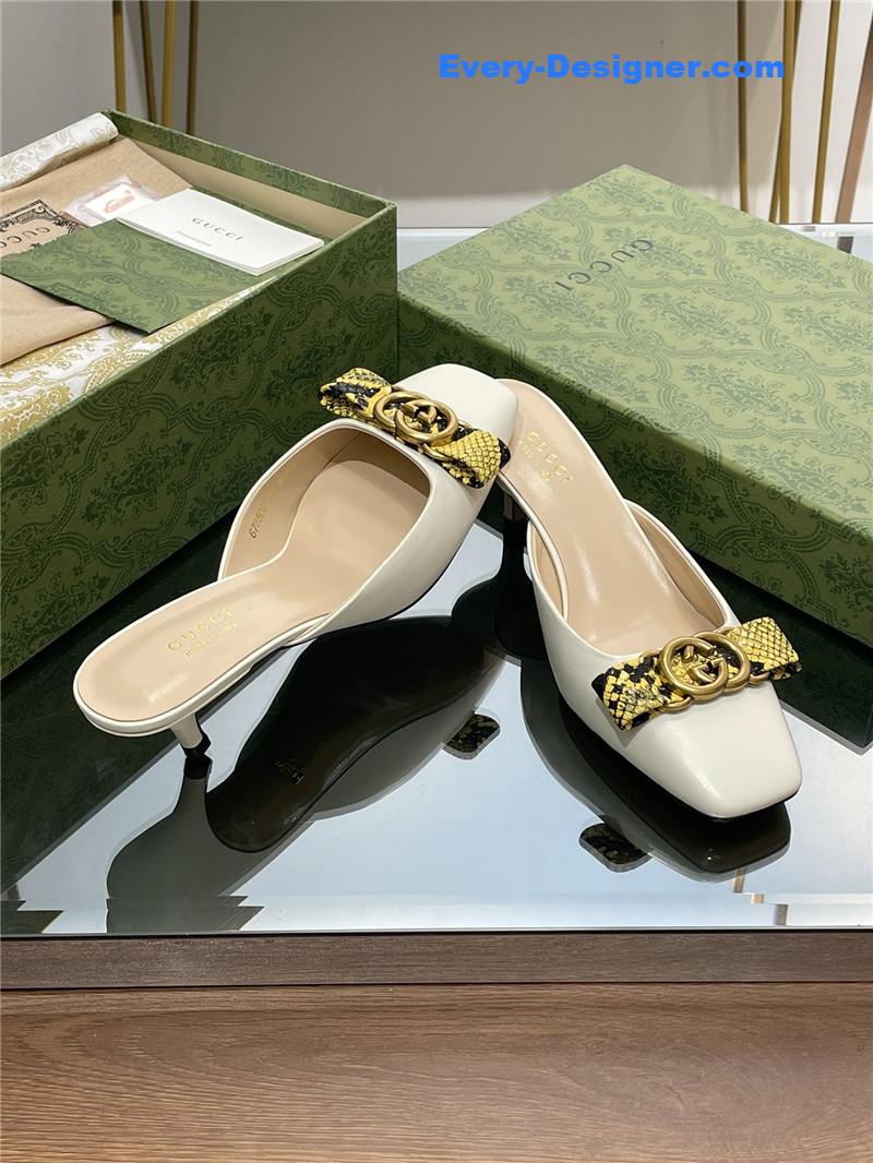 Gvc*1 early autumn cat heel muller slippers