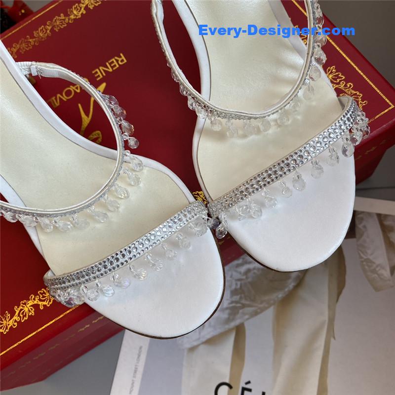 Rene Caovilla Classic Snake Wrap Sandals