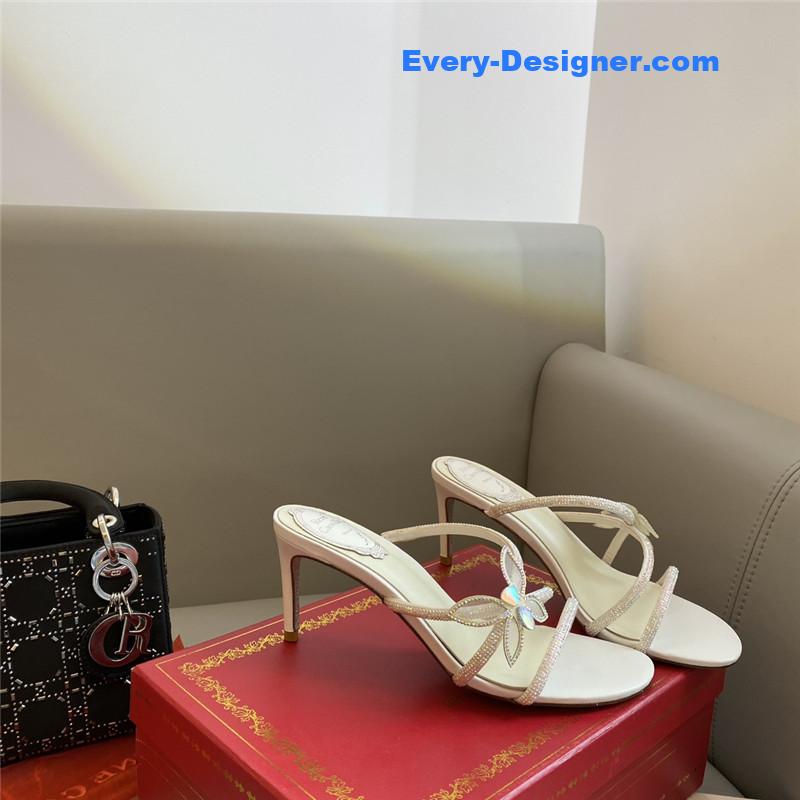 Rene Caovilla latest butterfly tie sandals