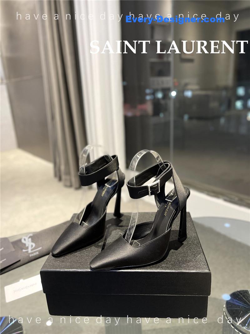 Y51 fanny crepe satin slingback pumps
