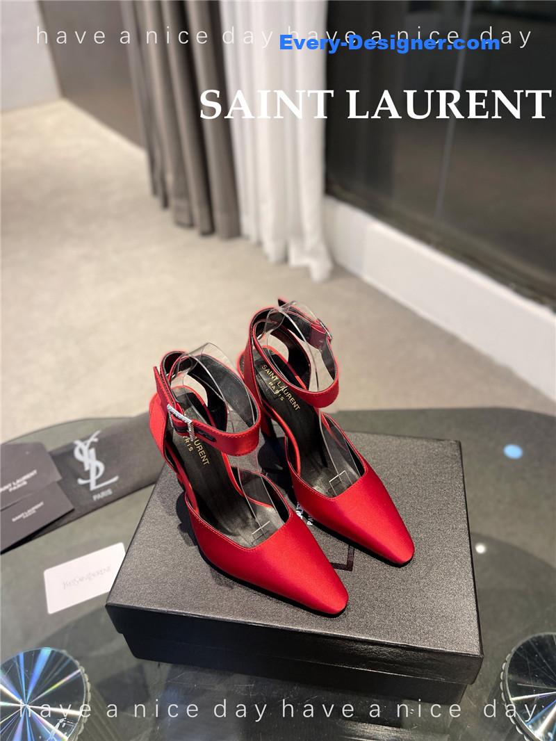 Y51 fanny crepe satin slingback pumps