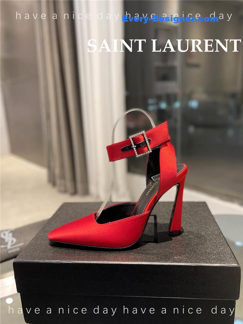 Y51 fanny crepe satin slingback pumps