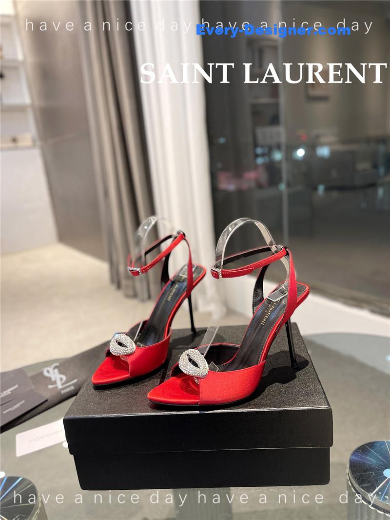 Y51 pointed crepe satin slingback pumps