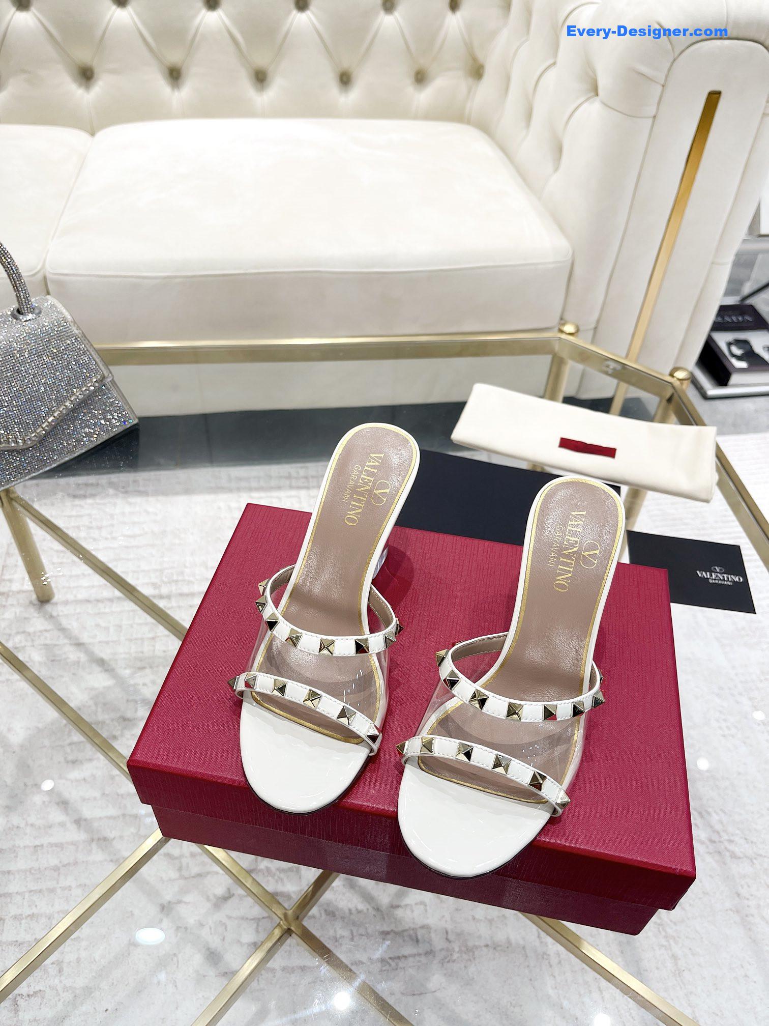 Va1e*ntin0 new high-heeled half slippers