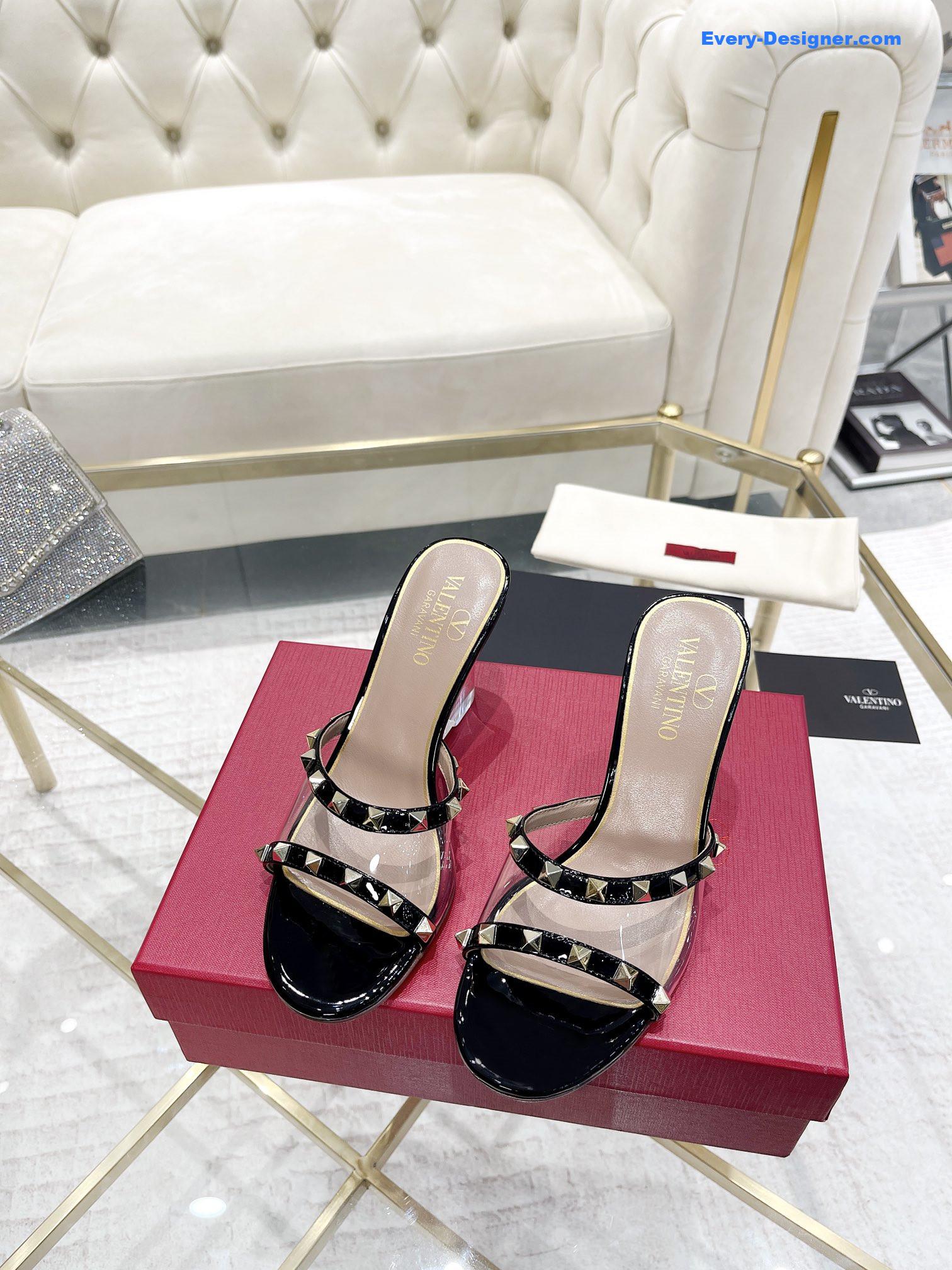 Va1e*ntin0 new high-heeled half slippers