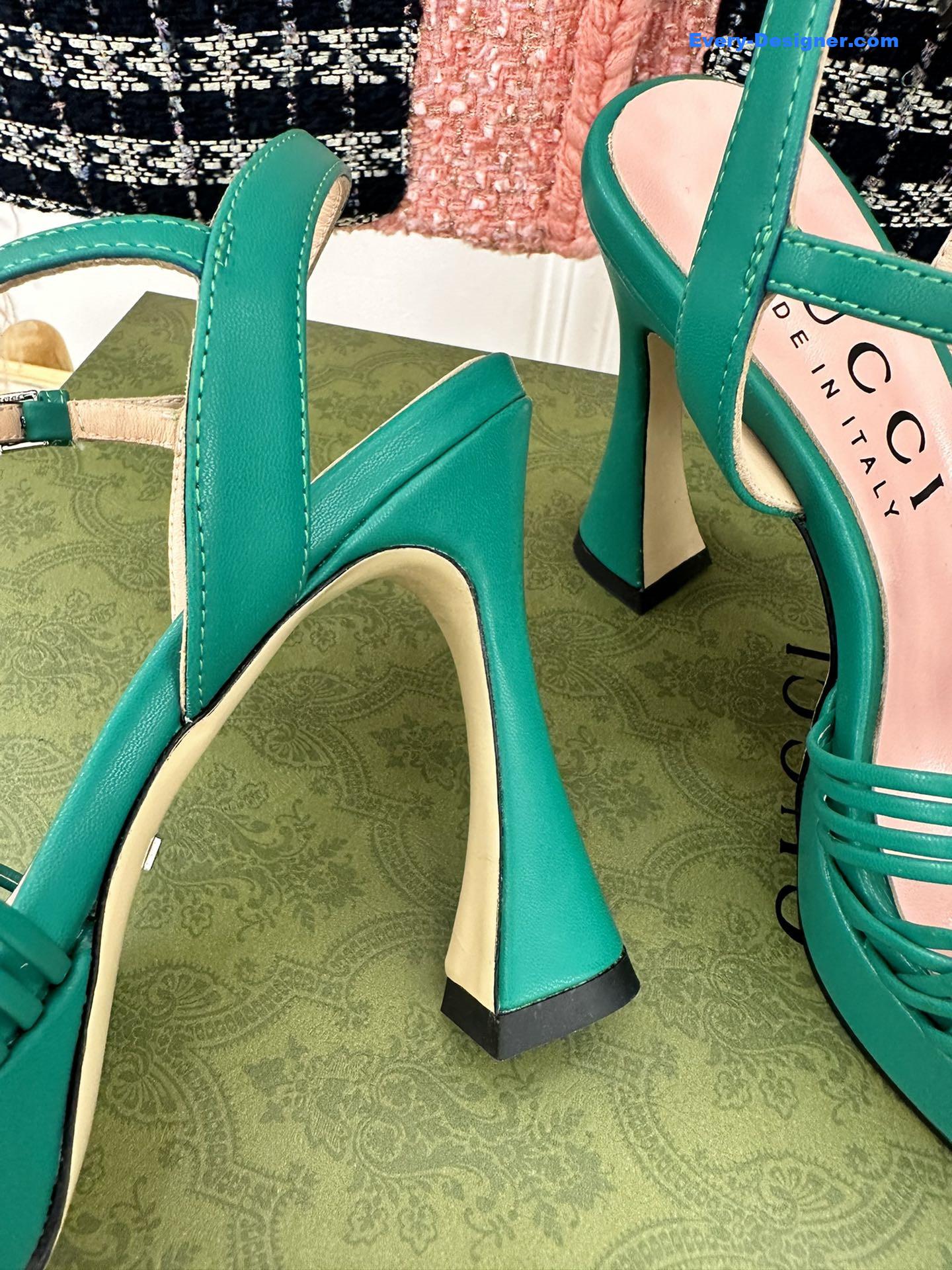 Gvc*1 platform woven strap high heels