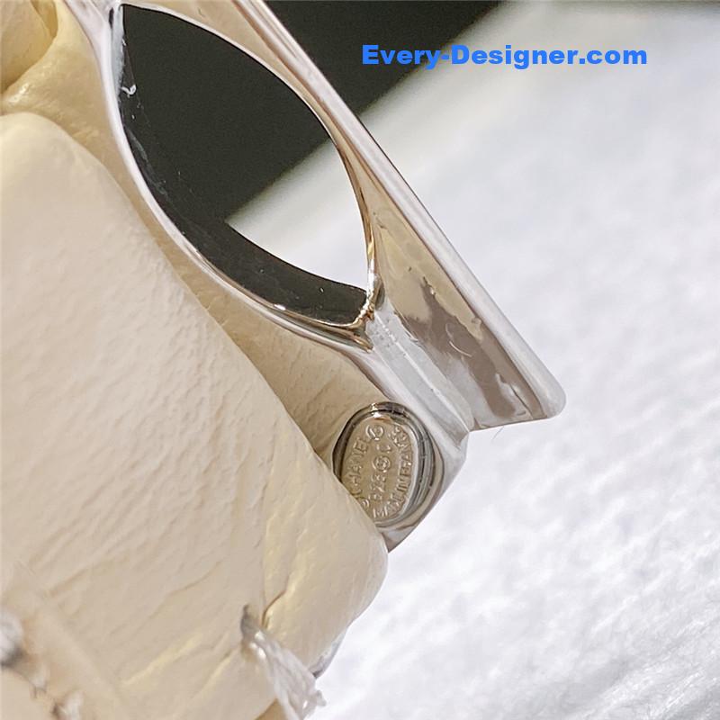 Ch**el smooth Ch**el brass buckle sheepskin elastic belt